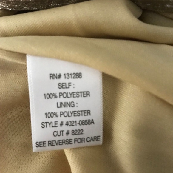 Inspire Me Women's Metallic Gold Sheath Dress - Picture 8 of 8